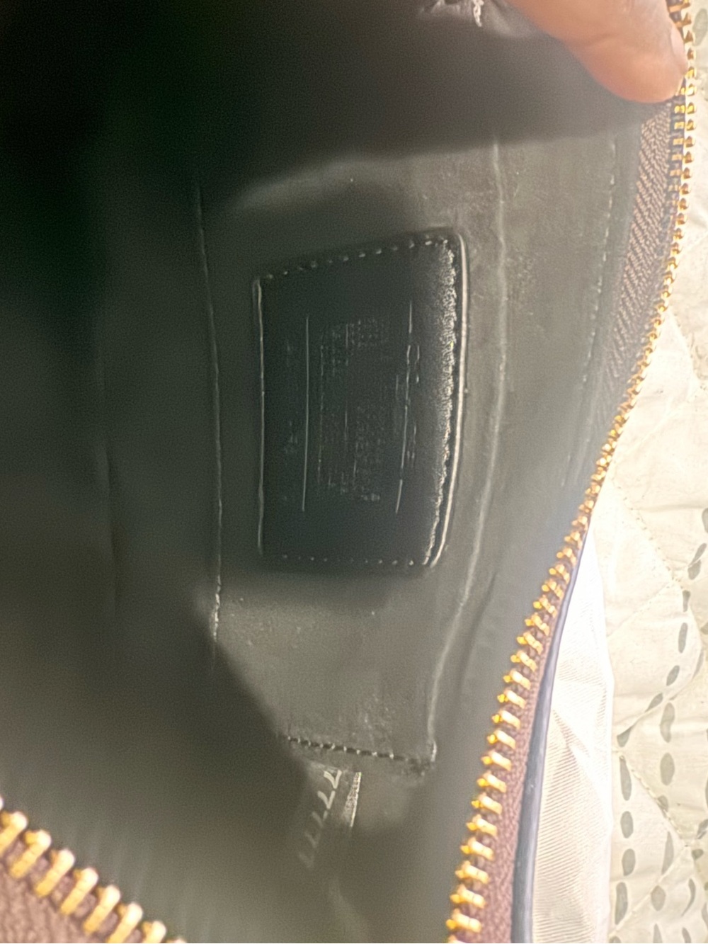 Coach Brown Signature Canvas Shoulder Bag with Gold Hardware - Picture 3 of 3